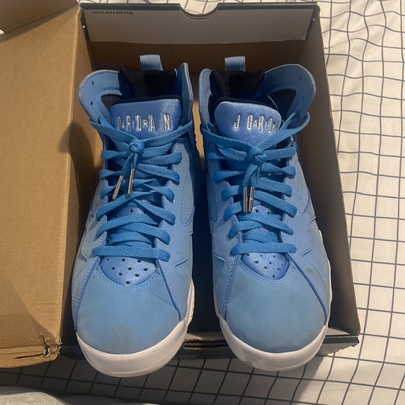 Jordan 7 Retro BABY BLUE/WHITE SIZE 10 - Picture 5 of 6